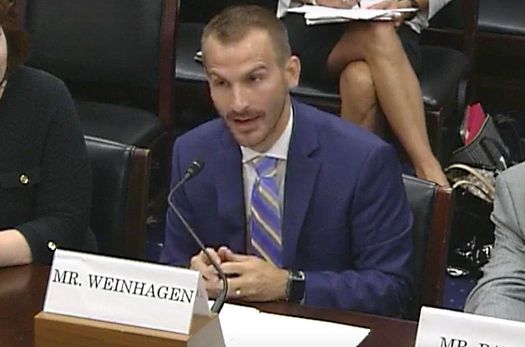 ReadyNation member Jonathan Weinhagen testifies before the House Committee on Small Business.