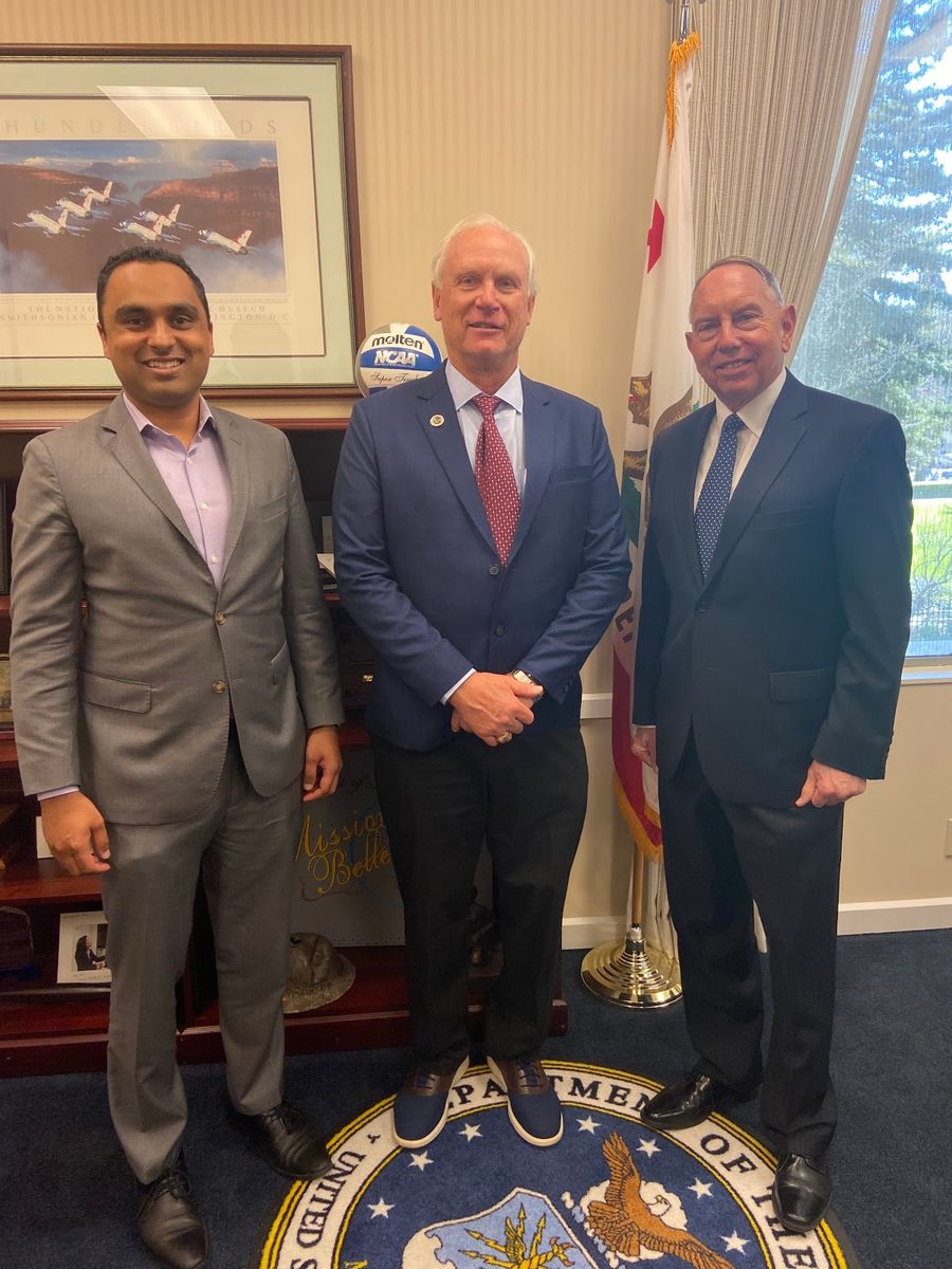 (L to R) Dr. Angelov Farooq, Rear Admiral Tim Sullivan, and State Senator Richard Roth