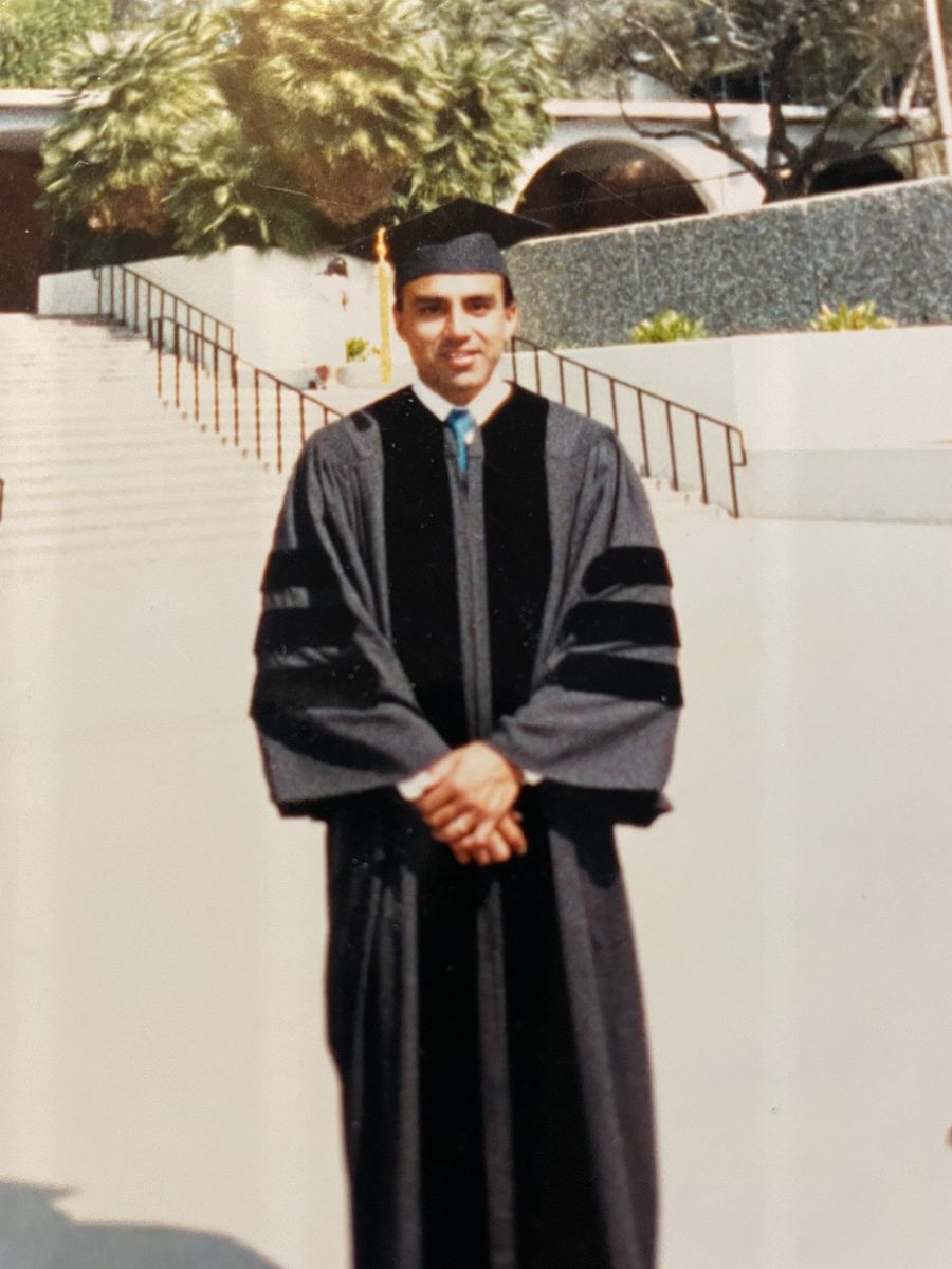 Michael Ramos graduating law school