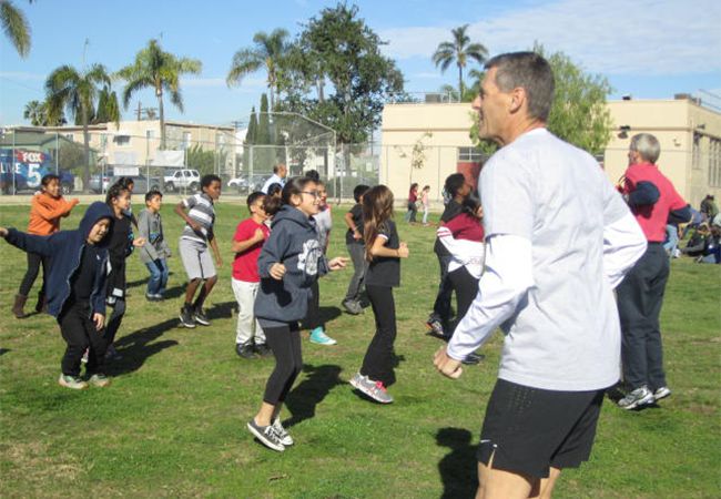 Mission: Readiness California physical activity event at Franklin Elementary School